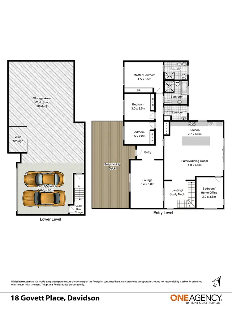 Floorplan of Homely house listing, 18 Govett Place, Davidson NSW 2085