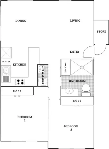 Floorplan of Homely apartment listing, 1/35 Tay Street, Watson ACT 2602