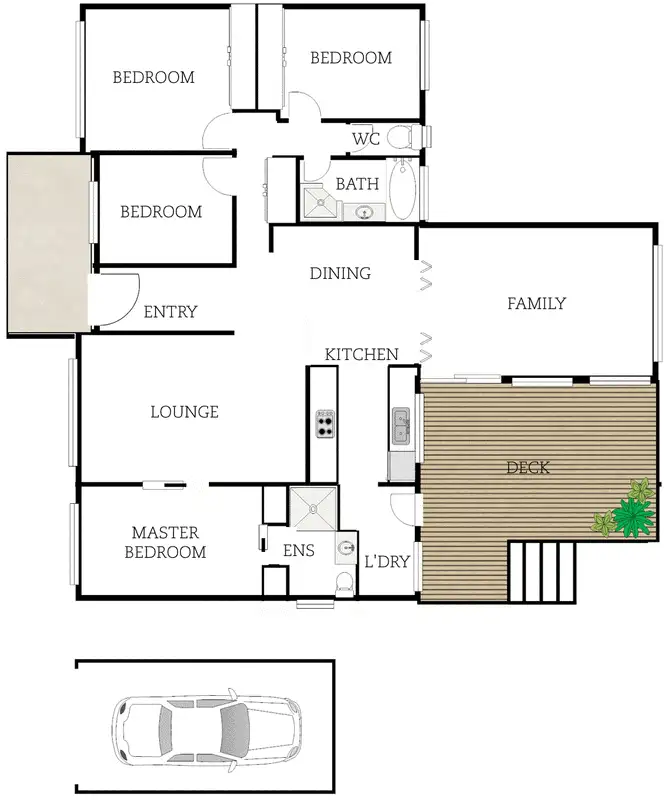 Floorplan of Homely house listing, 13 Emery Street, Chapman ACT 2611