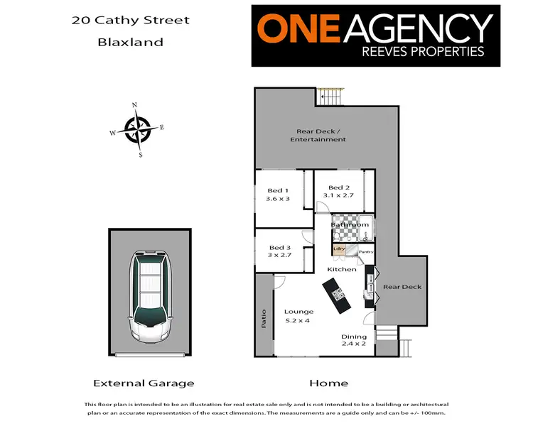 Floorplan of Homely house listing, 20 Cathy Street, Blaxland NSW 2774