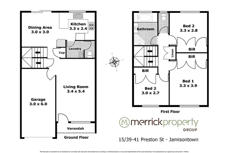 Floorplan of Homely townhouse listing, 15/39-41 Preston Street, Jamisontown NSW 2750