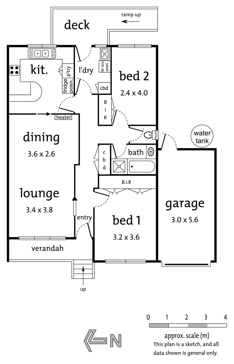 Floorplan of Homely unit listing, 1/1 Peel Street, Mitcham VIC 3132