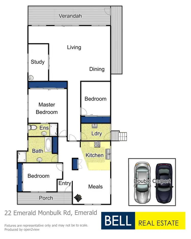 Floorplan of Homely house listing, 22 Emerald-Monbulk Road, Emerald VIC 3782