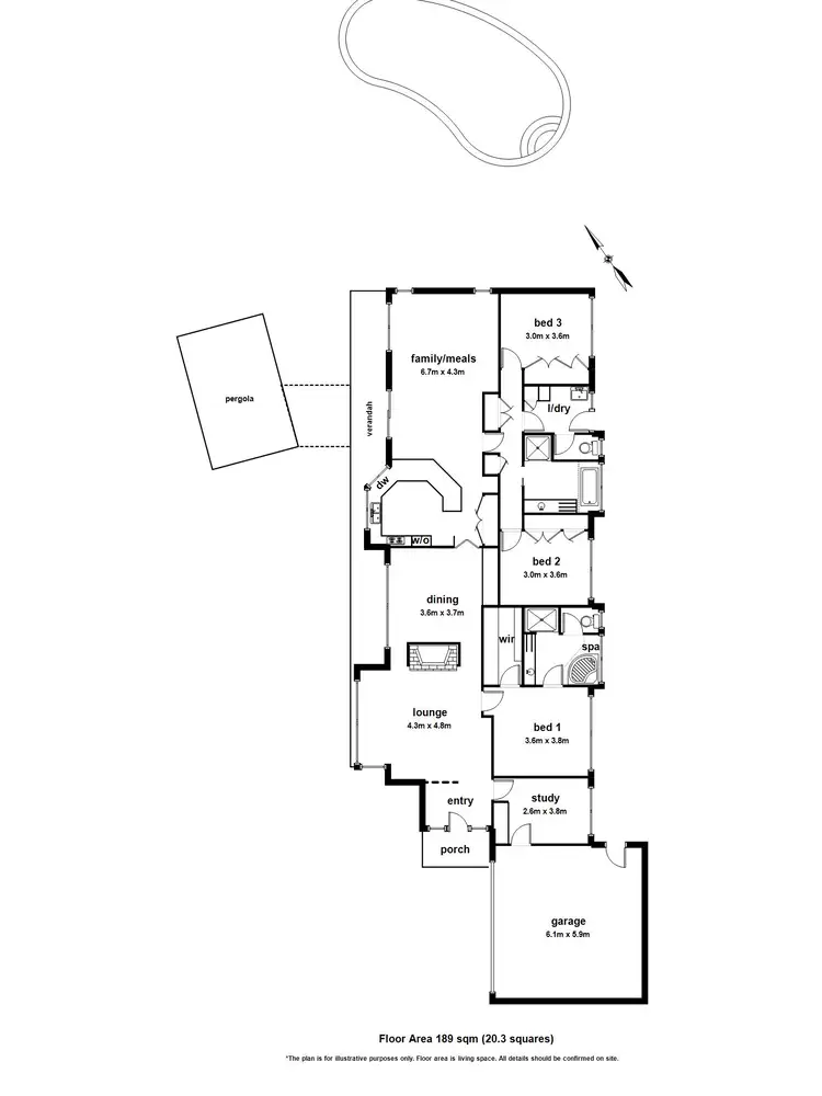 Floorplan of Homely house listing, 6 Jedan Court, Rowville VIC 3178