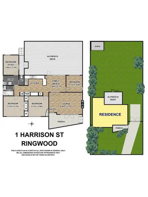 Floorplan of Homely house listing, 1 Harrison Street, Ringwood VIC 3134
