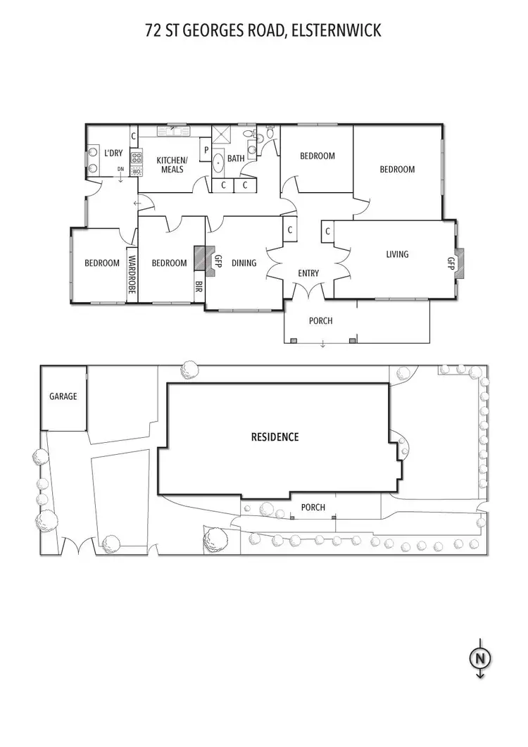 Floorplan of Homely house listing, 72 St Georges Road, Elsternwick VIC 3185