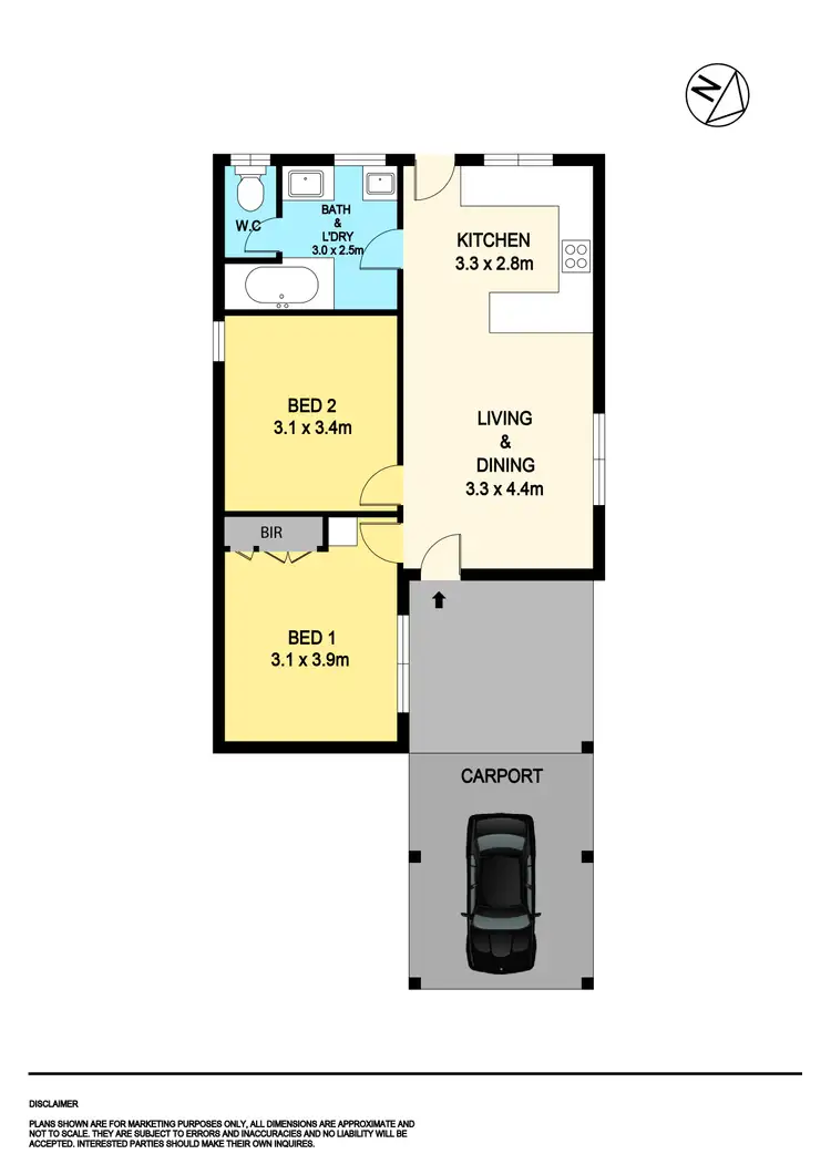 Floorplan of Homely unit listing, 1/6 Boyle Street, Ballarat VIC 3350