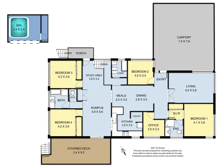 Floorplan of Homely house listing, 5 Caroline Street, Kilsyth VIC 3137