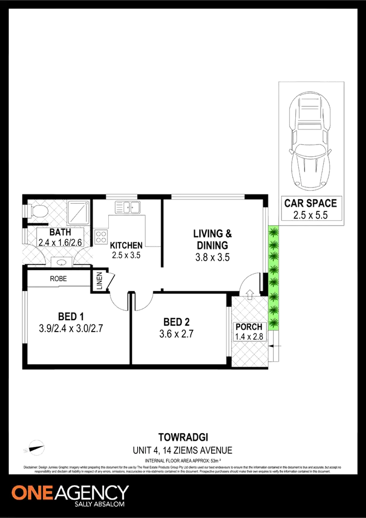 Floorplan of Homely apartment listing, 4/14 Ziems Avenue, Towradgi NSW 2518