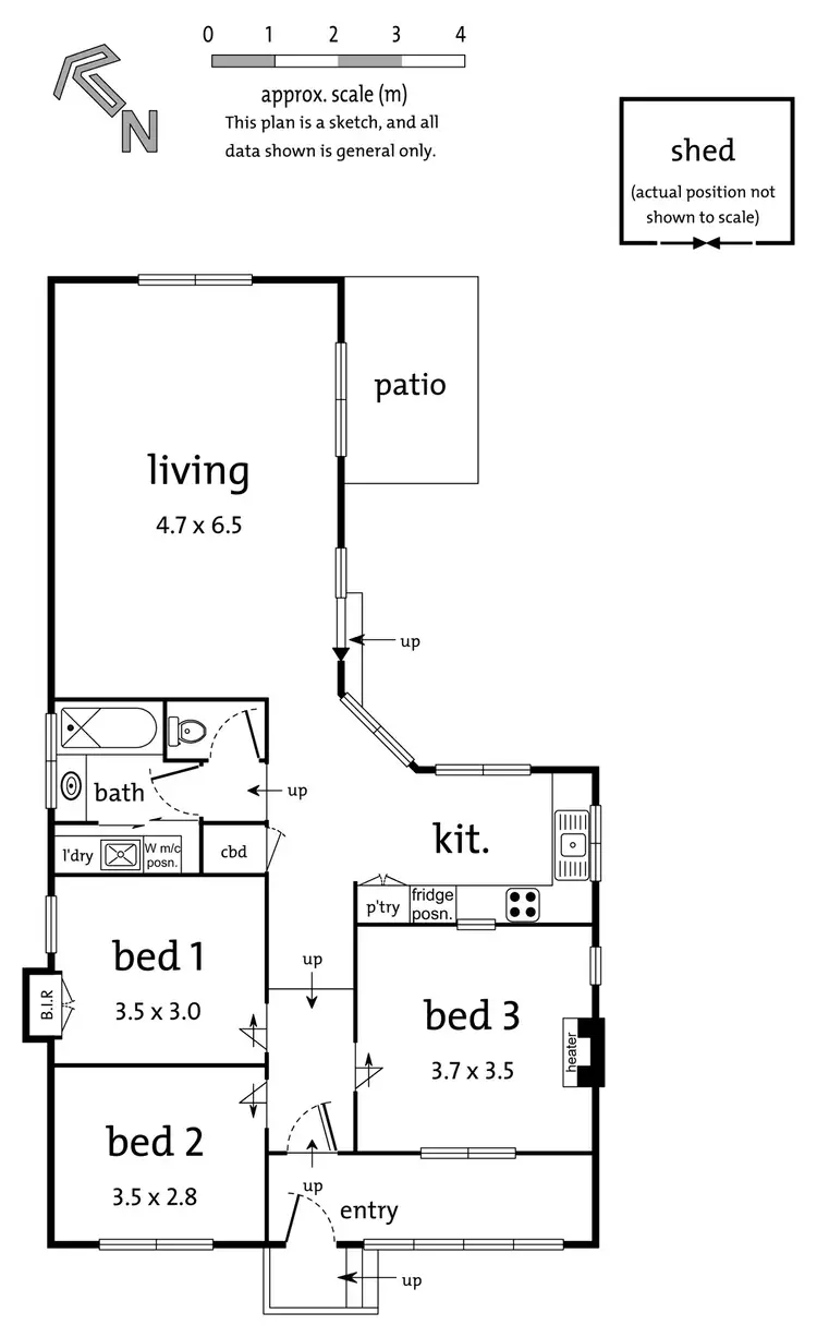 Floorplan of Homely house listing, 16 Lemnos Street, Croydon VIC 3136