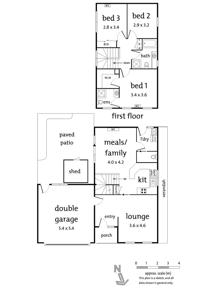 Floorplan of Homely townhouse listing, 266 Mt Dandenong Road, Croydon VIC 3136