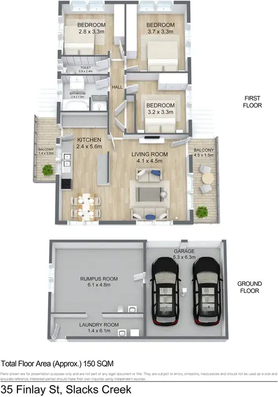 Floorplan of Homely house listing, 35 Finlay Street, Slacks Creek QLD 4127