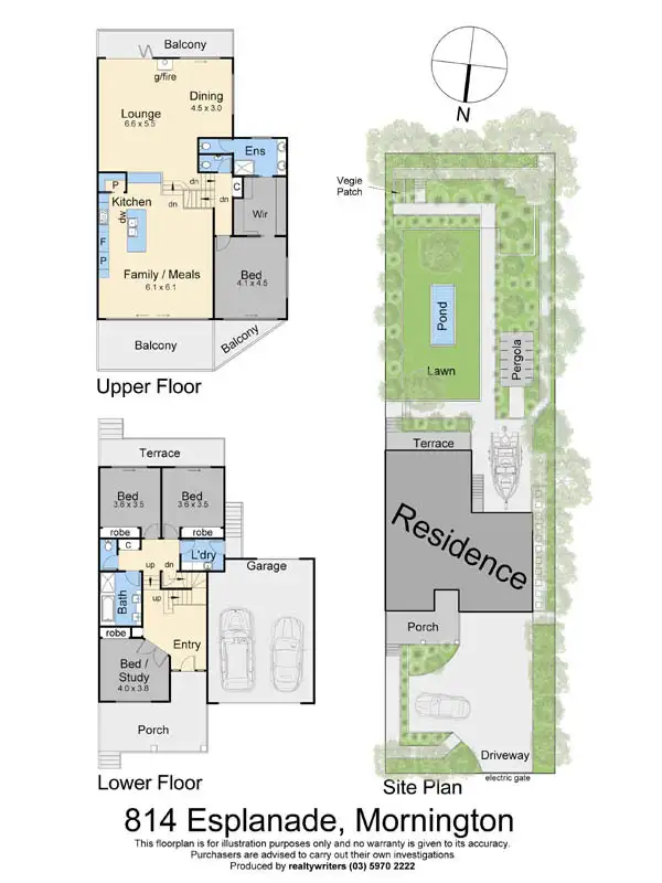 Floorplan of Homely house listing, 814 Esplanade, Mornington VIC 3931