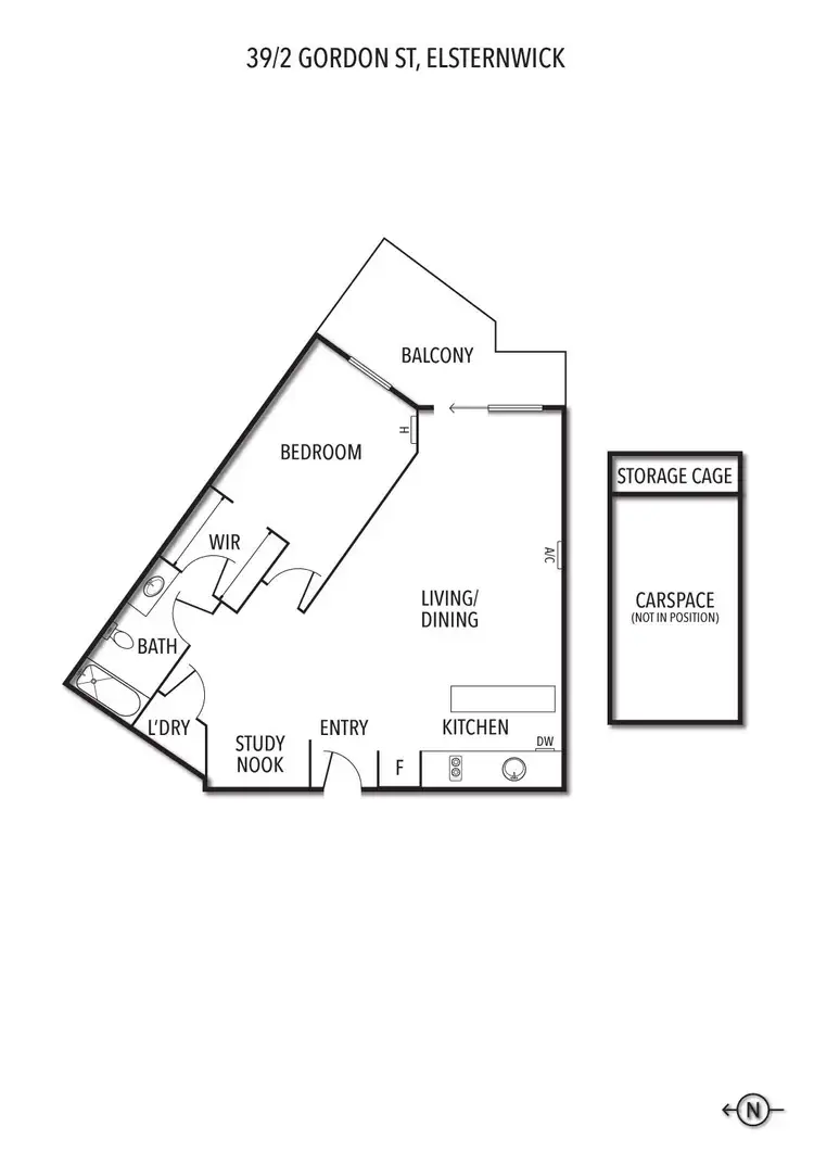 Floorplan of Homely apartment listing, 39/2 Gordon Street, Elsternwick VIC 3185