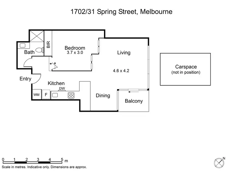 Floorplan of Homely apartment listing, 1702/31 Spring Street, Melbourne VIC 3000