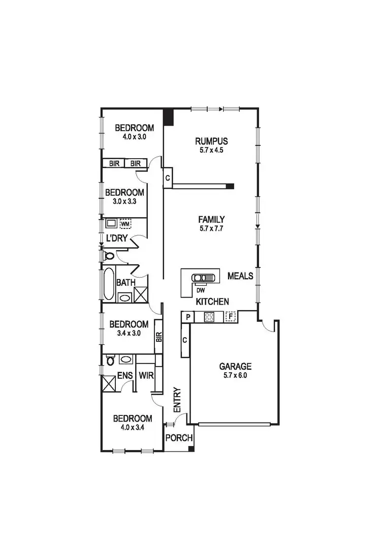 Floorplan of Homely house listing, 27 Markham Drive, Ocean Grove VIC 3226
