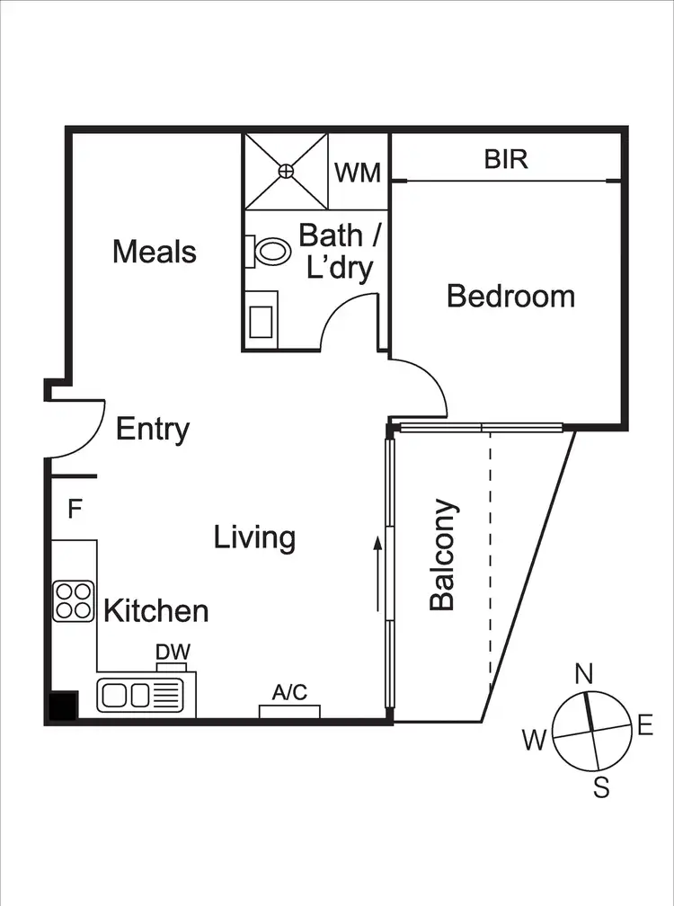 Floorplan of Homely apartment listing, 205/1177 Glen Huntly Road, Glen Huntly VIC 3163