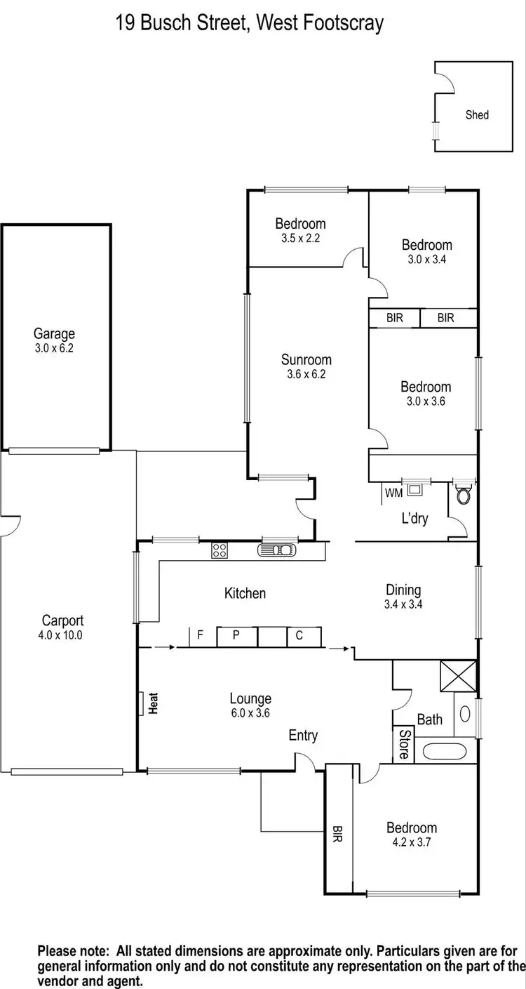 Floorplan of Homely house listing, 19 Busch Street, West Footscray VIC 3012