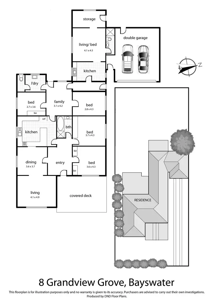 Floorplan of Homely house listing, 8 Grandview Grove, Bayswater VIC 3153