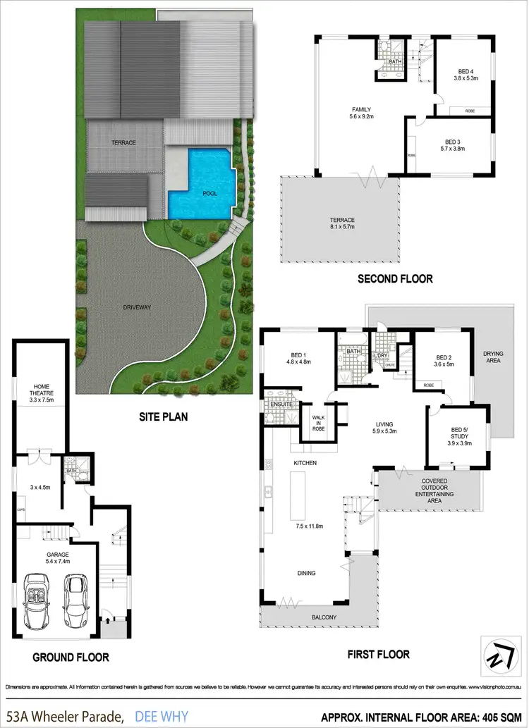 Floorplan of Homely house listing, 53a Wheeler Parade, Dee Why NSW 2099