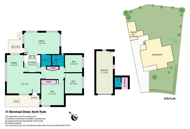 Floorplan of Homely house listing, 81 Morshead Street, North Ryde NSW 2113