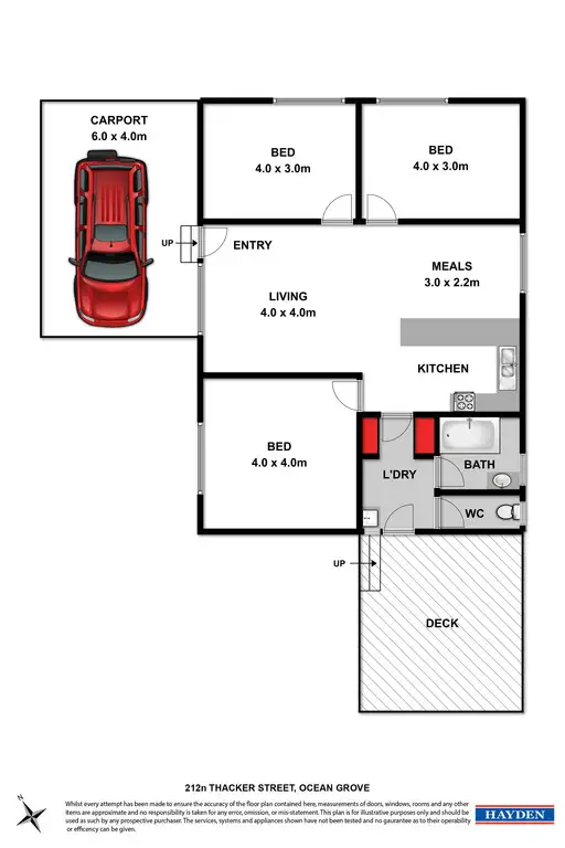 Floorplan of Homely house listing, 212 Thacker Street, Ocean Grove VIC 3226