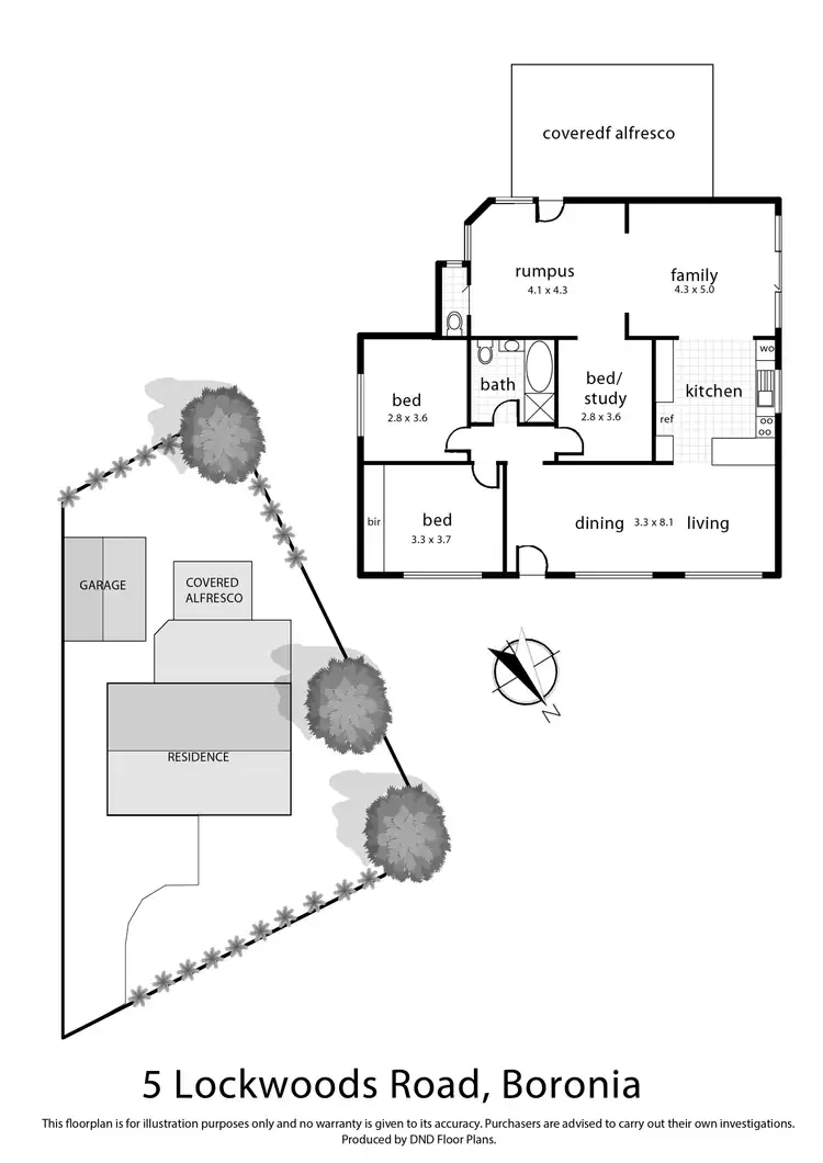 Floorplan of Homely house listing, 5 Lockwoods Road, Boronia VIC 3155