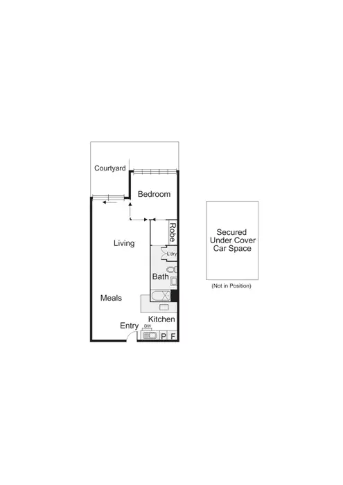 Floorplan of Homely apartment listing, 117/232 Rouse Street, Port Melbourne VIC 3207