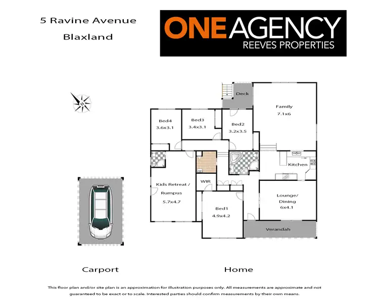 Floorplan of Homely house listing, 5 Ravine Avenue, Blaxland NSW 2774