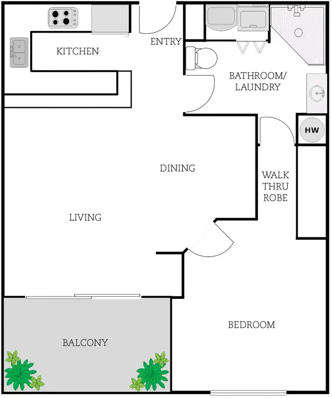 Floorplan of Homely apartment listing, 8/60 Henty Street, Braddon ACT 2612