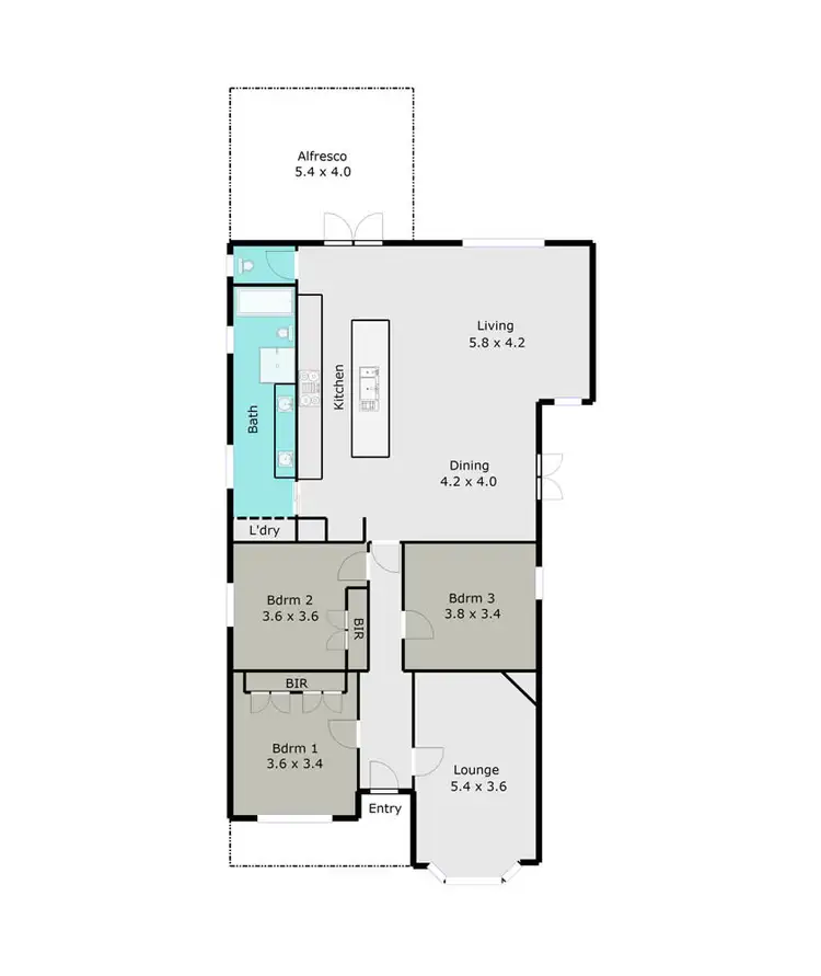 Floorplan of Homely house listing, 805 Macarthur Street, Ballarat Central VIC 3350
