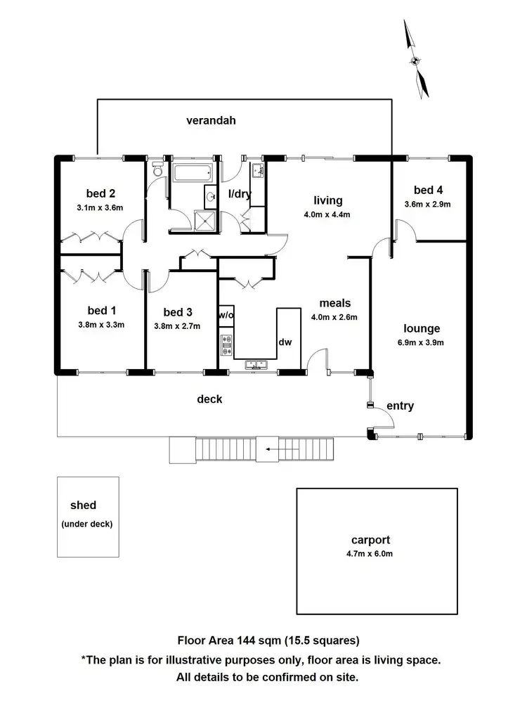 Floorplan of Homely house listing, 59 Kaola Street, Belgrave VIC 3160