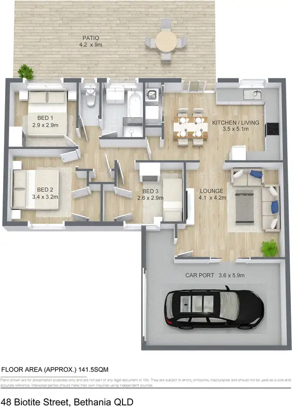 Floorplan of Homely house listing, 48 Biotite Street, Bethania QLD 4205