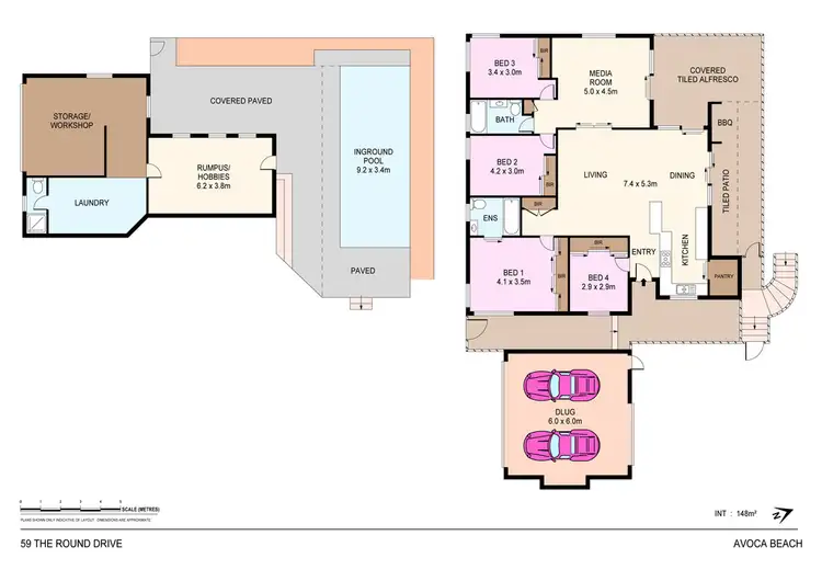 Floorplan of Homely house listing, 59 The Round Drive, Avoca Beach NSW 2251