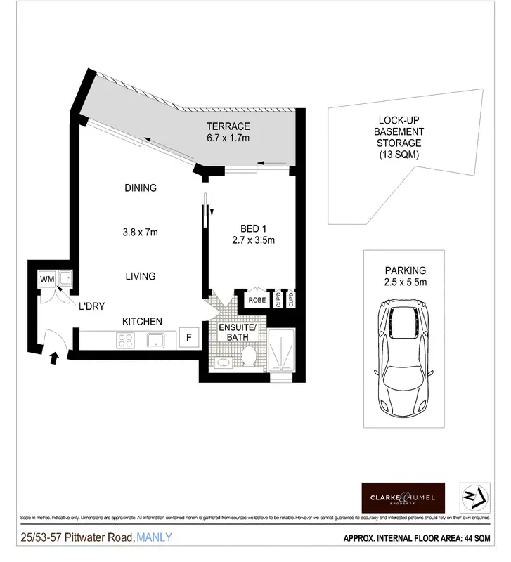Floorplan of Homely apartment listing, 25/53-57 Pittwater Road, Manly NSW 2095