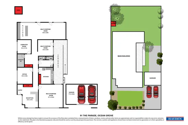 Floorplan of Homely house listing, 91 The Parade, Ocean Grove VIC 3226