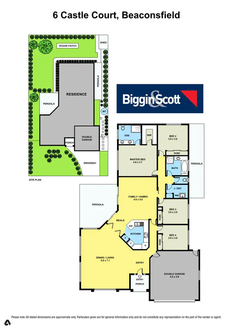 Floorplan of Homely house listing, 6 Castle Court, Beaconsfield VIC 3807