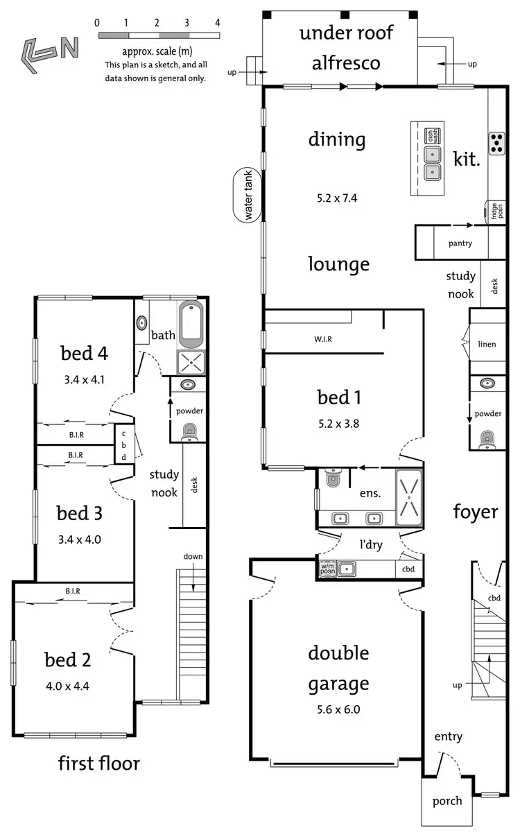 Floorplan of Homely townhouse listing, 140a Church Road, Doncaster VIC 3108