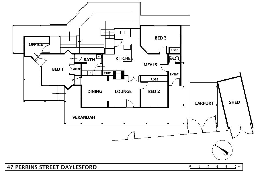 Floorplan of Homely house listing, 47 Perrins Street, Daylesford VIC 3460