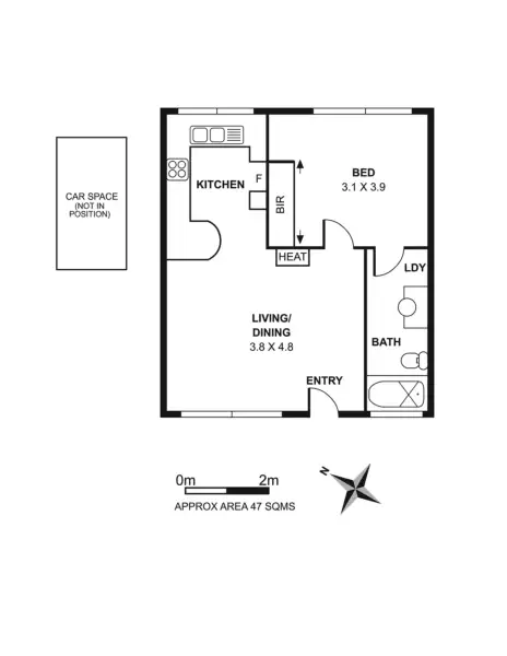 Floorplan of Homely apartment listing, 14/19 Park Street, Hawthorn VIC 3122