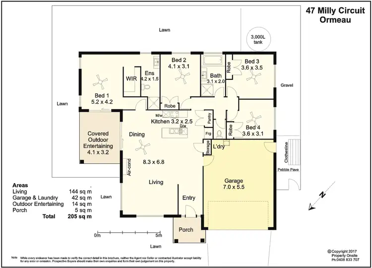 Floorplan of Homely house listing, 47 Milly Circuit, Ormeau QLD 4208
