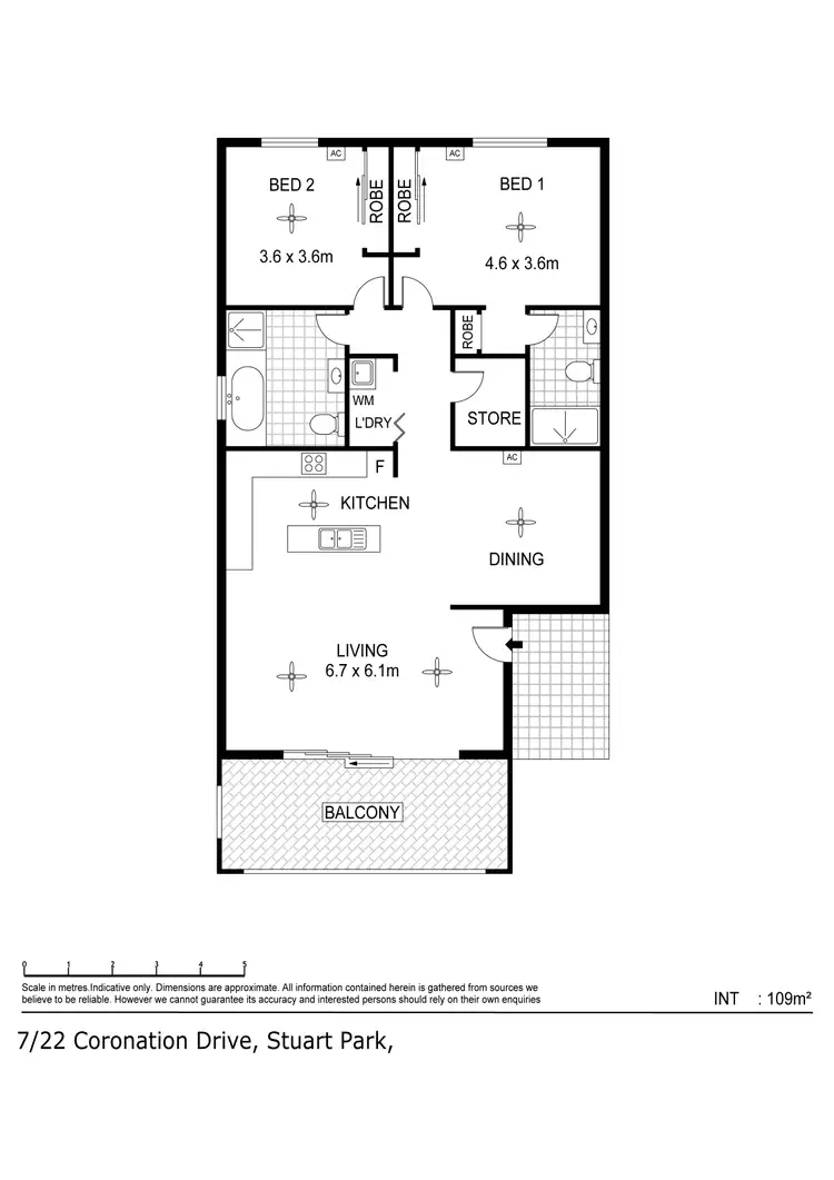 Floorplan of Homely unit listing, 7/22 Coronation Drive, Stuart Park NT 820