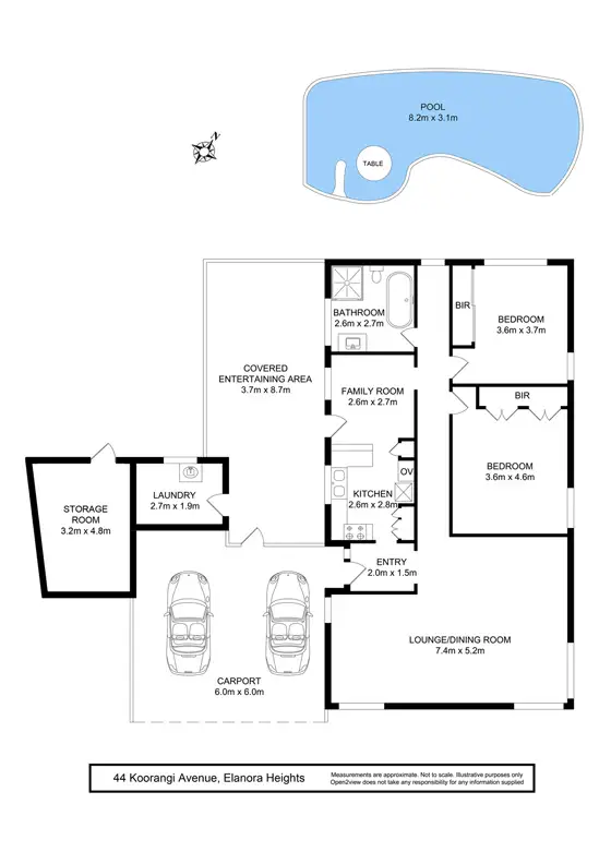 Floorplan of Homely house listing, 44 Koorangi Avenue, Elanora Heights NSW 2101