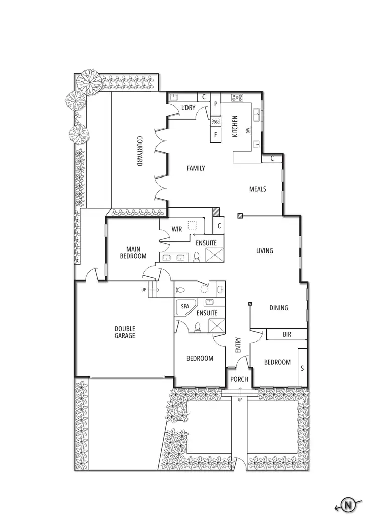 Floorplan of Homely unit listing, 1/204 Orrong Road, Caulfield North VIC 3161