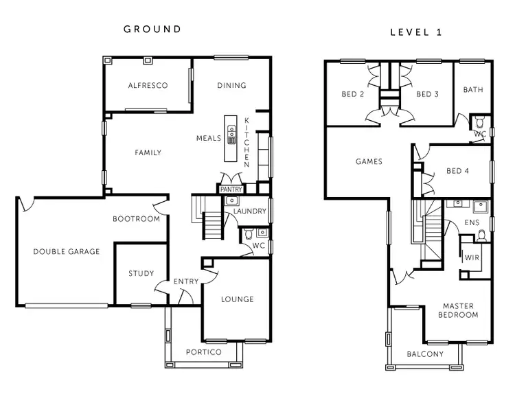 Floorplan of Homely house listing, 1-3 Markham Drive, Ocean Grove VIC 3226
