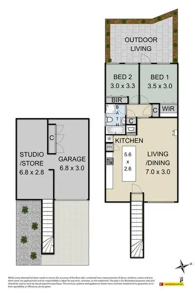 Floorplan of Homely unit listing, 10/8 The Strand, Williamstown VIC 3016