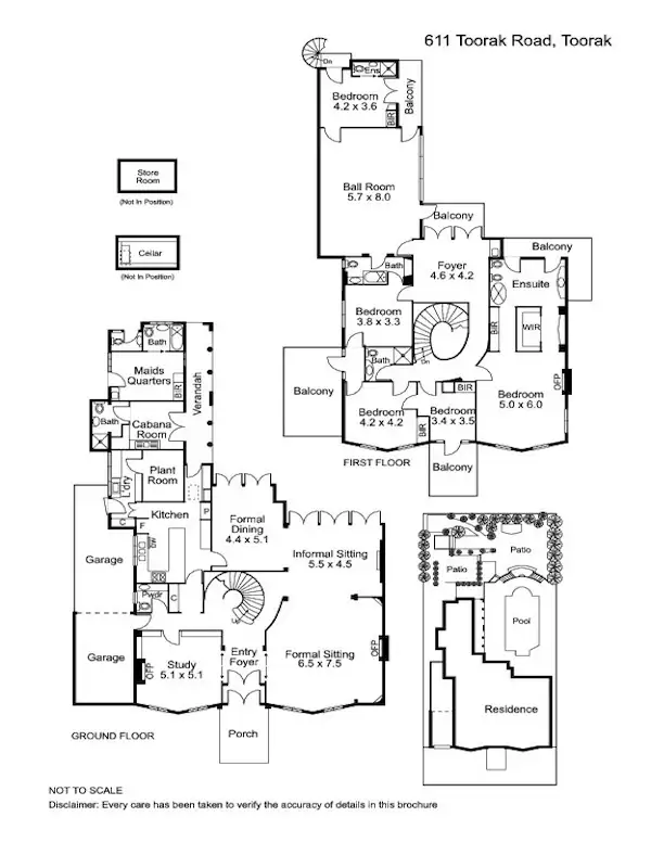 Floorplan of Homely house listing, 611 Toorak Road, Toorak VIC 3142