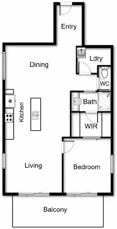 Floorplan of Homely apartment listing, 111/12 David Street, Turner ACT 2612