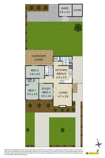 Floorplan of Homely house listing, 32 Park Crescent, Williamstown VIC 3016
