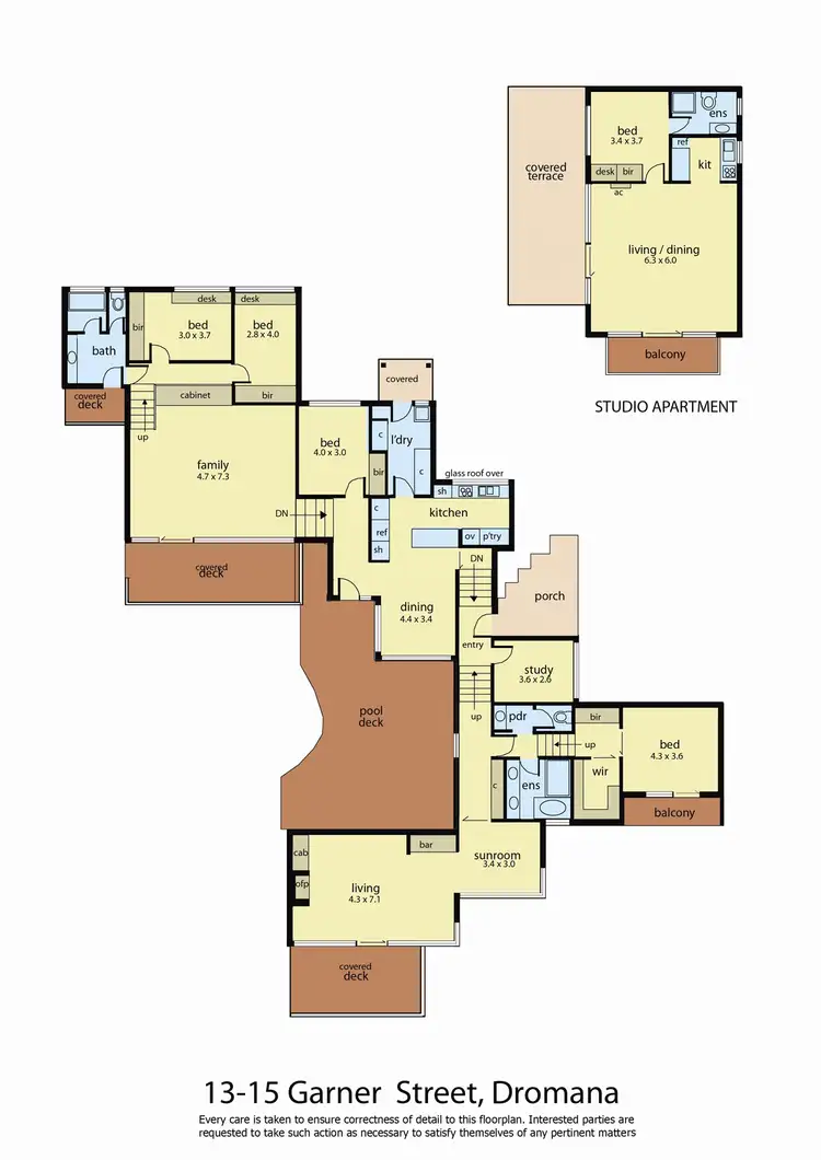 Floorplan of Homely house listing, 13-15 Garner Street, Dromana VIC 3936